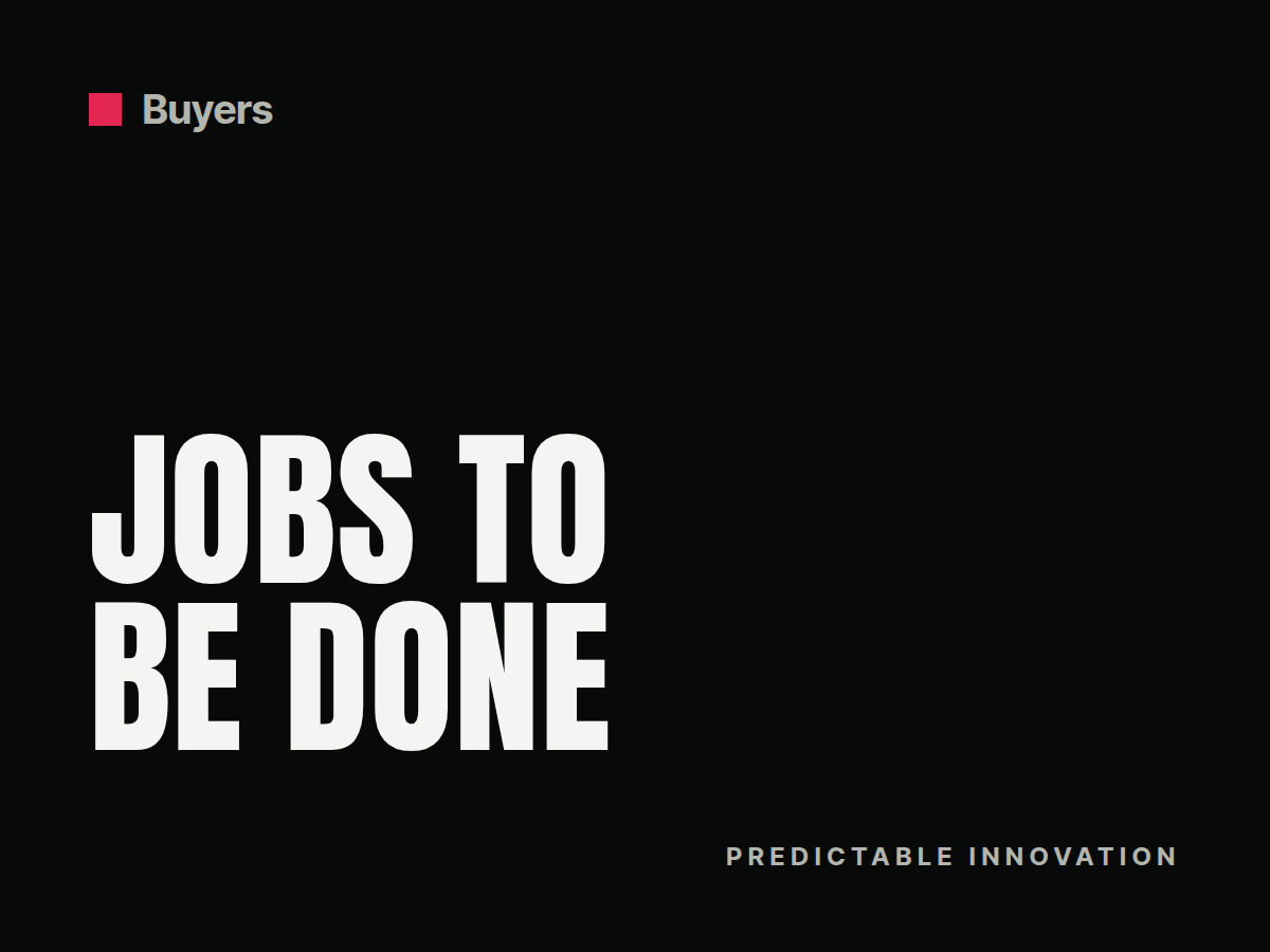 Cover: Jobs to Be Done examples: what B2B buyers hire you for